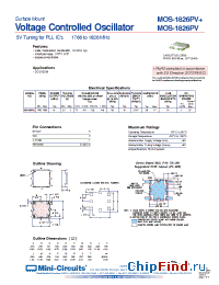 Datasheet MOS-1826PV+ manufacturer Mini-Circuits